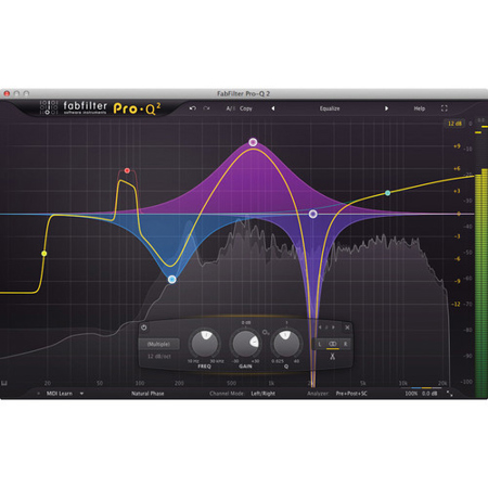 FabFilter Pro-Q 2 Linear-Phase Mid/Side EQ Software Plug-In, Electronic Download