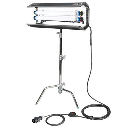 Film Gear Filmgear LED Flo-Box 2 Bank 4 ft.,  w/2 Bulbs, 3200K Tungsten