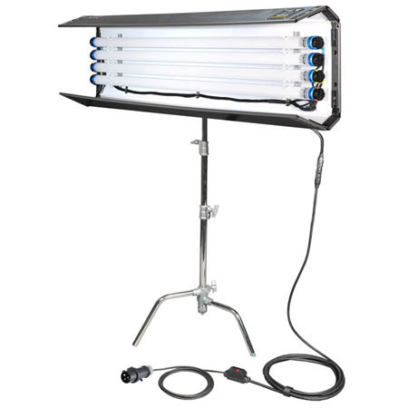 Filmgear LED Flo-Box 4 Bank 4 ft., Lighting Fixture with 4 Bulbs, 3200K Tungsten