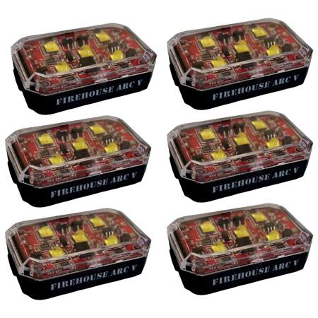 Firehouse Technology ARC "V" Drone Strobe Anti-Collision Light, 1000 Lumens, White, 6-Pack