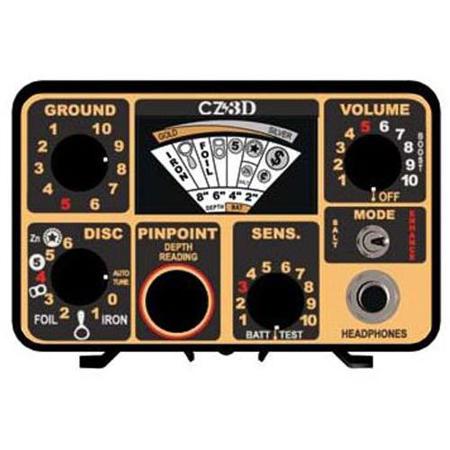 Fisher Research Labs CZ-3D Multi-Frequency Detector, 8" Coil, 5kHz & 15kHz Freq