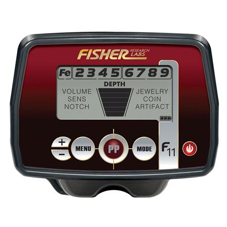 Fisher Research Labs F11 All-Purpose Metal Detector, 7" Search Coil, 7.69 kHz