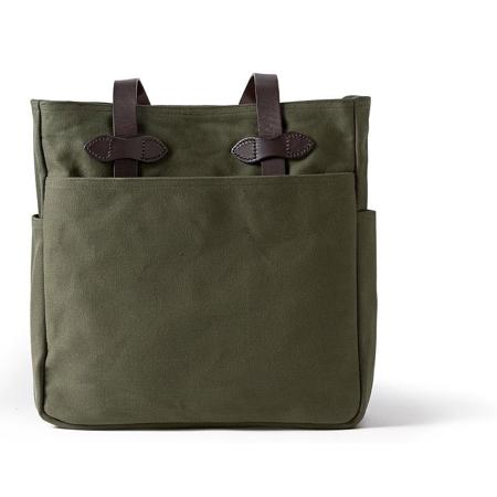 Filson Rugged Twill Tote Bag without Zipper, One Size, Otter Green