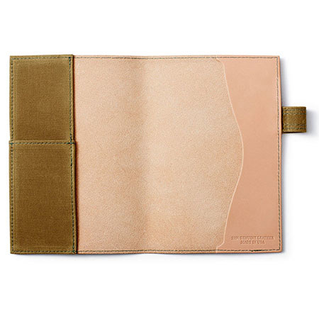 Filson Small Leather Note Cover with 5x7" Notebook, Natural
