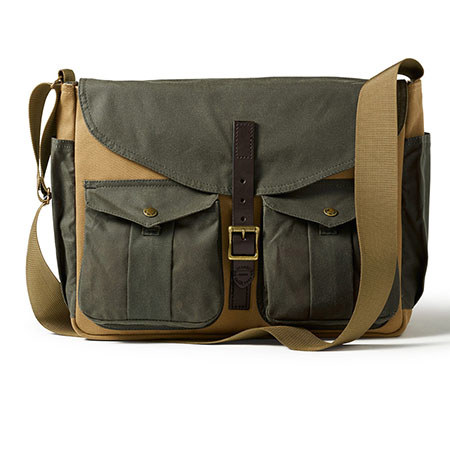 Filson Game Messenger Bag, Tan/Otter Green