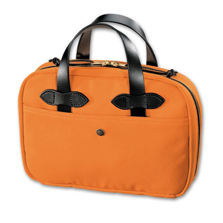 Filson Twill Leather iPad Case, Russet Orange