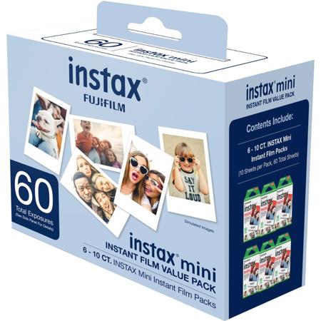 Fujifilm Instax Mini White Instant Film, 120 Exposures, with Photo