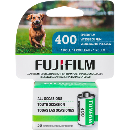 Fujifilm 35mm Color Negative Roll Film, 400 ISO, 36 Exposures