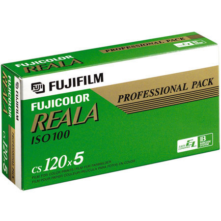 Fuji Reala 100 Color Negative Film, 120 Size - 5 pack
