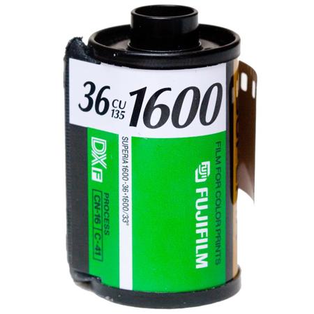 Fujifilm Fujicolor Superia 1600 CU-135 Color Negative Film, 35mm, 36 Exposure