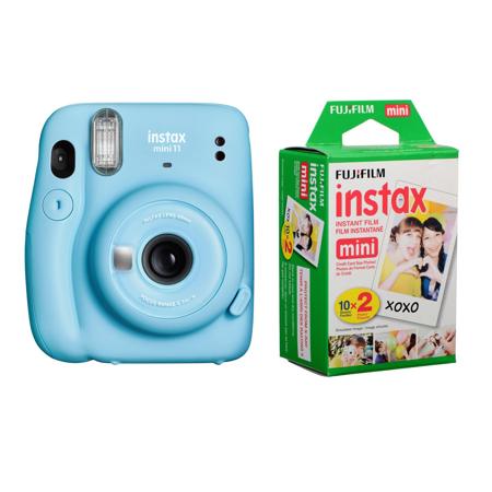 Fujifilm Instax Mini 11 Instant Film Camera, Sky Blue W