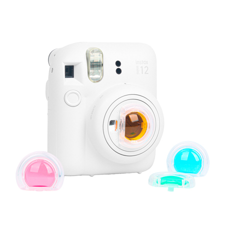 Fujifilm Instax Mini 12 Instant Camera, Clay White, with Accessory