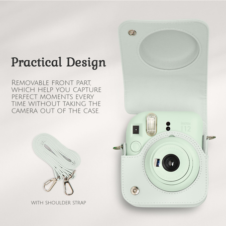Fujifilm Instax Mini 12 Instant Camera, Mint Green, w