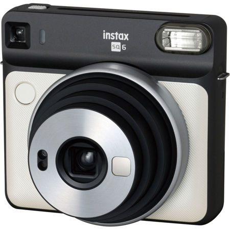 Fujifilm Instax SQUARE SQ6 Instant Film Camera, Pearl White