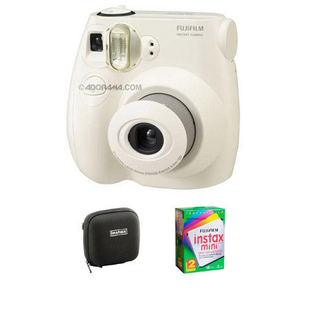 Fujifilm Instax Mini 7S Instant Film Camera, White #15834705 w/Film & Case