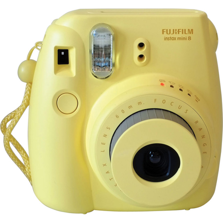 FujiFilm Instax Mini 8 Camera, Yellow