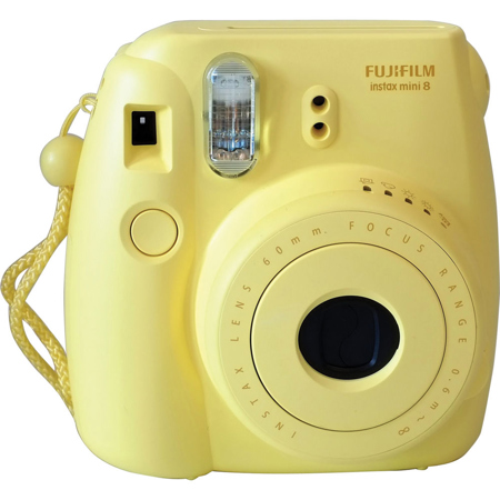 FujiFilm Instax Mini 8 Camera, Yellow