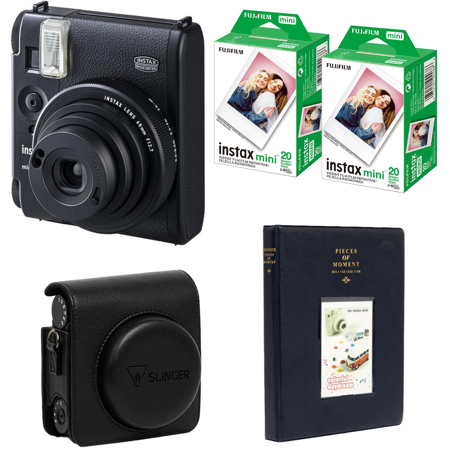Fujifilm Instax Mini 99 Instant Film Camera, Black w/2x Instant Film,Photo Album