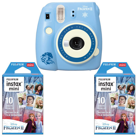 Fujifilm Instax Mini 9 Camera, Disney Frozen 2 W/2x Fujifilm Instax MF Film 10 P