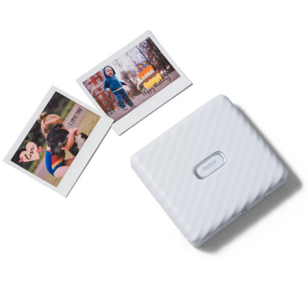 Fujifilm Instax Link Wide Smartphone Printer, Ash White