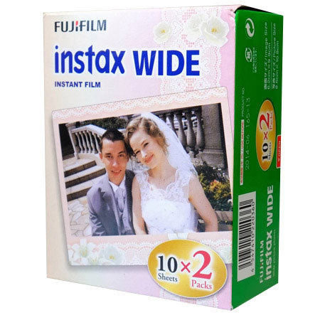 Fujifilm Instax Wide Wedding Twin Film Pack (20 shots) Floral Lace Design Border