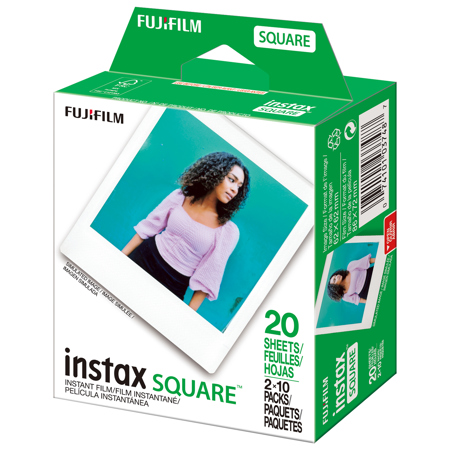 Fujifilm instax SQUARE Instant Color Film, Twin Pack - 20