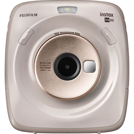Fujifilm instax SQUARE SQ20 Hybrid Instant Camera, Beige