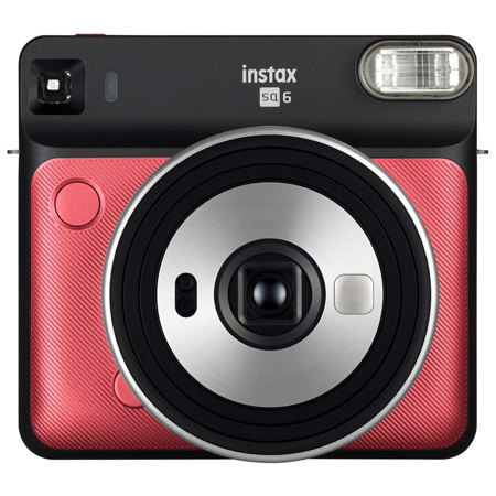 Fujifilm instax SQUARE SQ6 Instant Film Camera, Ruby Red
