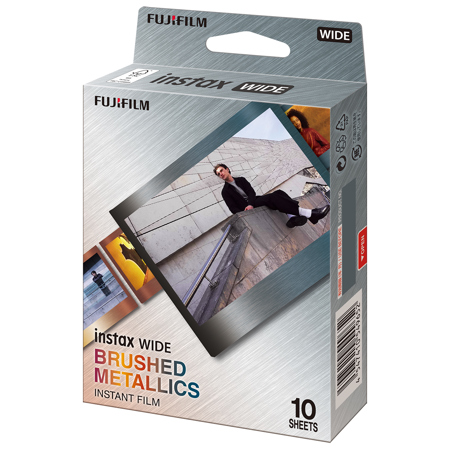 Fujifilm Instax WIDE Brushed Metallics Instant Film, 10 Sheets