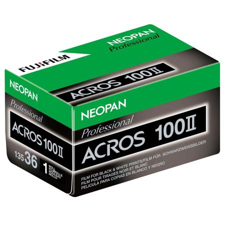 FujiFilm Neopan 100 Acros II B/W Negative Film, 135 Roll, 36 Exp - Short-Dated