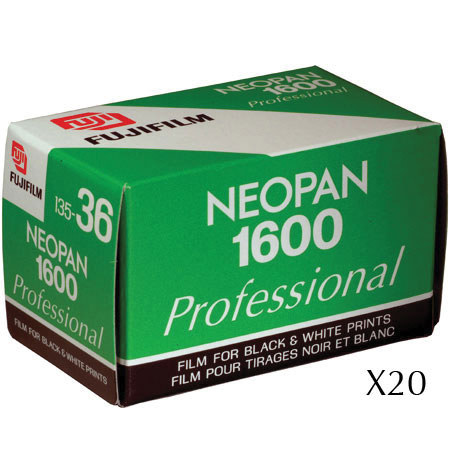Fujifilm Neopan 1600 B/W Film,35mm Size,36 Exposre,20Pk