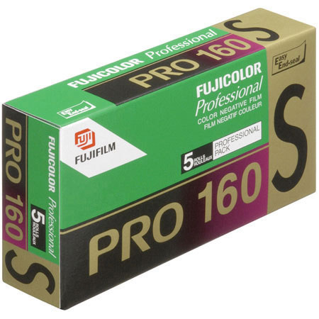 Fuji Fujicolor Pro 160S 220mm Color Negative Film, 5-Pk