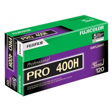 Fujifilm Fuji Fujicolor Pro 400H 120 Color Negative Film, 5-Pk
