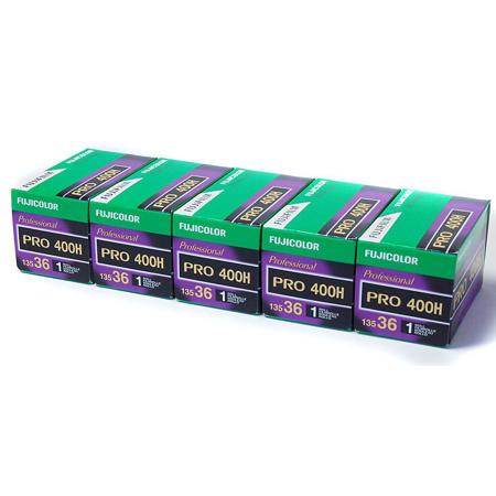 Fujifilm Pro 400H 35mm Negative Film, 36 Exposure 5-Pack