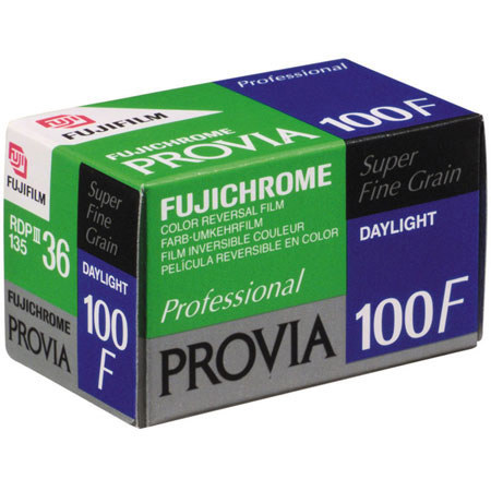 Fujifilm Fujichrome Provia RDP III 100F Color Slide Film ISO 100, 35mm Size, 36 Exposure, RDP-36, Transparency