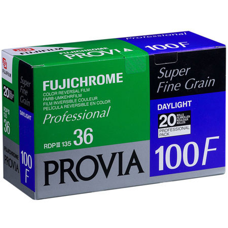 Fujifilm Fujichrome Provia RDP III 100F Film,RDP36,20Pk