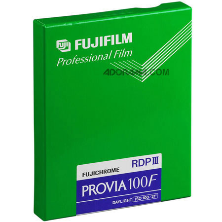 Fujifilm Provia RDPIII 100F Color Slide Film 4x5in 10Sheets