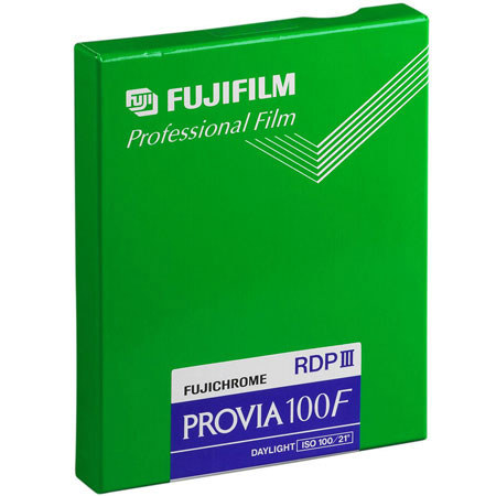 Fujifilm Provia RDPIII 100F Color Slide Film 8x10in 10Sheet