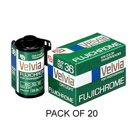 Disc. lm Fujichrome Velvia RVP 50 Color Slide Film ISO 50, 35mm Size, 36 Exposure, RVP-36, 20 Pack, Transparency