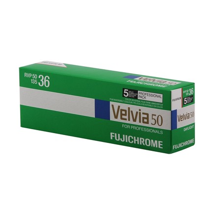Fuji Velvia RVP 50 35mm Slide Film, 36 Exposure, 5-Pk