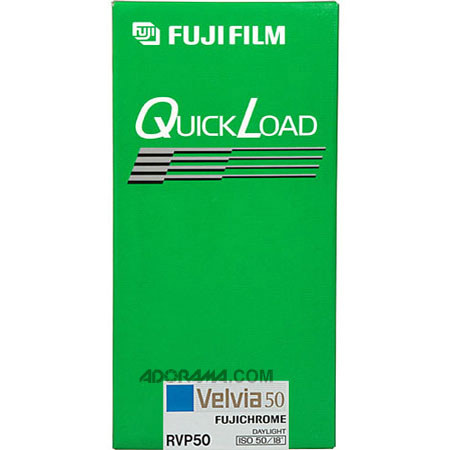 Fuji Velvia RVP 50 Color Slide Film, 4x5 Size, 20 Pack