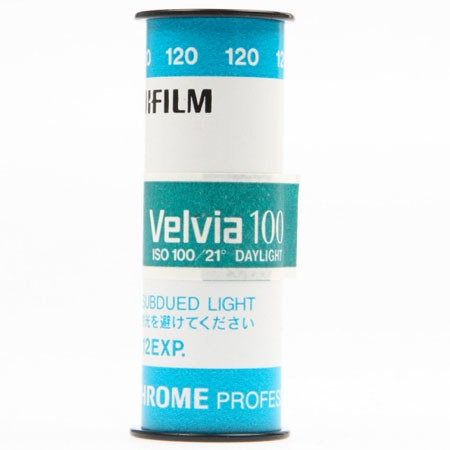 Fuji Velvia RVP 100 120mm Color Slide Film
