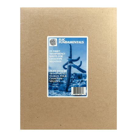 Flic Film Cyanotype Inkjet Transparency Film, 20 Sheets