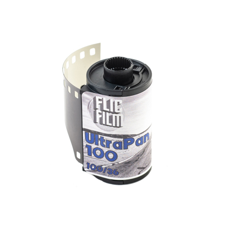 Flic Film UltraPan 100 35mm Panchromatic Black and White Negative Roll Film, ASA 100, 36 Exposures