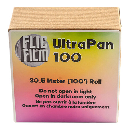Flic Film UltraPan 100 35mm Panchromatic Black and White Negative Film, ASA 100, 100' Bulk Roll