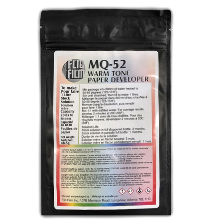 Flic Film MQ-52 Warm Tone Paper Developer, Makes 1Lt Stock Solution