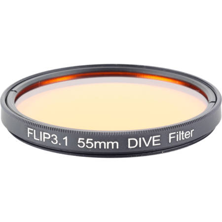 Flip 55mm DIVE Underwater Color Correction Filter for GoPro 3/3+/4 Cameras, Red