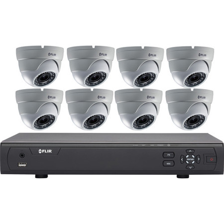 Flir MPX Bundle - 8 Channel, 2TB HDD, 8 x 1.0MP IR Dome Cameras