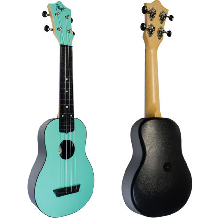 Flight TUS35 Travel Series Soprano Ukulele with Gig Bag , Dark Blue Linden Top