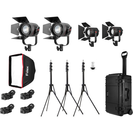 Fiilex K411 4-Light Pro Plus Travel Kit